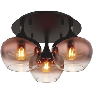 Globo Lighting Deckenleuchte MAXY, rot/ schwarz, Metall - rot/ schwarz Globo Lighting Deckenleuchte MAXY, rot/ schwarz, Metall - rot/ schwarz