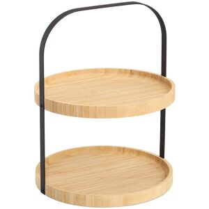 Zeller Present Etagere, schwarz, Bambus - schwarz Zeller Present Etagere, schwarz, Bambus - schwarz
