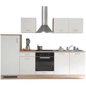 Yourkitchen Küchenblock 270 ANDY, Holznachbildung - Weiß Yourkitchen Küchenblock 270 ANDY, Holznachbildung - Weiß