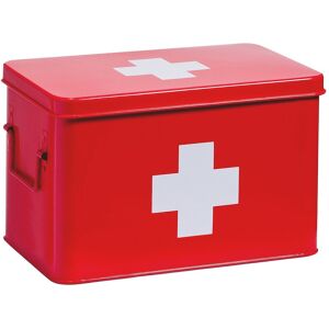 Zeller Present Medizinbox, rot, Metall - rot Zeller Present Medizinbox, rot, Metall - rot