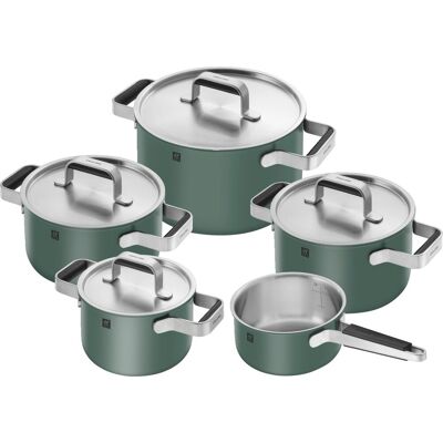 ZWILLING Topfset 5-tlg. PURE, grün, Edelstahl - grün ZWILLING Topfset 5-tlg. PURE, grün, Edelstahl - grün