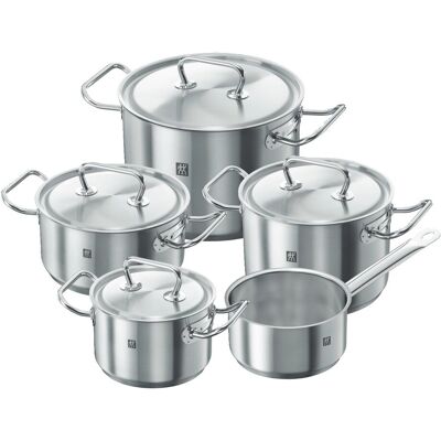 ZWILLING Topfset 5-tlg. Twin Classic, silber, Edelstahl - silber ZWILLING Topfset 5-tlg. Twin Classic, silber, Edelstahl - silber