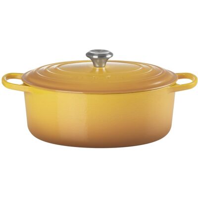 LE CREUSET Bräter Oval Nectar SIGNATURE, gold, Gusseisen - gold LE CREUSET Bräter Oval Nectar SIGNATURE, gold, Gusseisen - gold