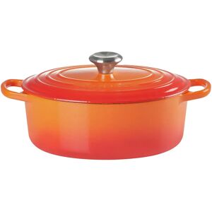 LE CREUSET Gourmet Bräter Oval SIGNATURE, Gusseisen - Rot