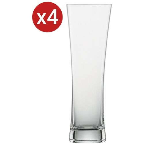 SCHOTT ZWIESEL 4-tlg. Weizenbiergläser Set BEER BASIC, Kristallglas