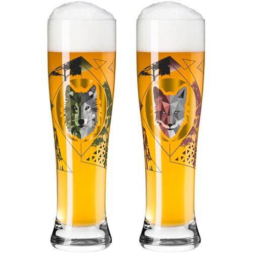 Ritzenhoff 2er-Set Weizengläser BRAUCHZEIT, Motiv, Glas - Motiv