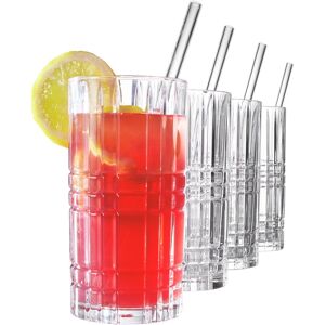 Nachtmann 4er-Set Longdrink-Gläser + Glas-Trinkhalme TASTES GOOD,... - klar Nachtmann 4er-Set Longdrink-Gläser + Glas-Trinkhalme TASTES GOOD,... - klar