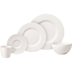 Villeroy & Boch Manufacture Rock Blanc Essteller-Set - 20 Stück - Feinporzellan Villeroy & Boch Manufacture Rock Blanc Essteller-Set - 20 Stück - Feinporzellan