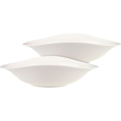 Villeroy & Boch Villeroy & Boch Pastaschale Set 2-tlg.VAPIANO, Porzellan - Weiß Villeroy & Boch Villeroy & Boch Pastaschale Set 2-tlg.VAPIANO, Porzellan - Weiß