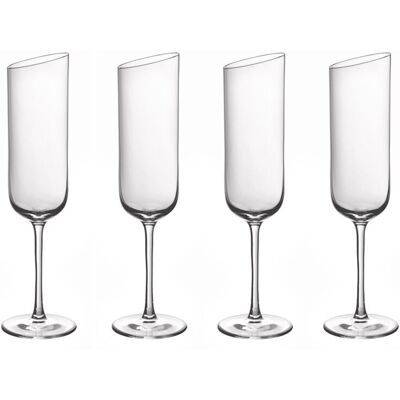 Villeroy & Boch Villeroy & Boch Sektkelch Set 4-tlg. NEW MOON, klar, Kristallglas - klar Villeroy & Boch Villeroy & Boch Sektkelch Set 4-tlg. NEW MOON, klar, Kristallglas - klar