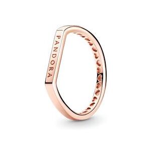 PANDORA Logo Stacking Ring für Damen, rosé PANDORA Logo Stacking Ring für Damen, rosé
