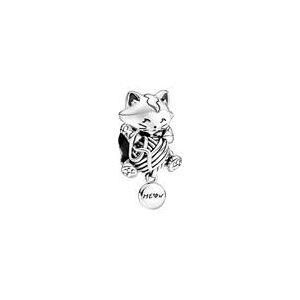 PANDORA Katzen Charm mit Wollknäuel aus Sterlingsilber PANDORA Katzen Charm mit Wollknäuel aus Sterlingsilber