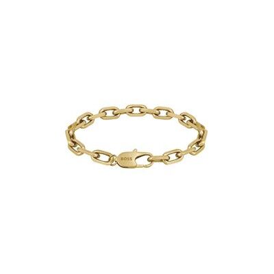 Boss Gliederarmband Kane für Herren aus Edelstahl, IP Gold Boss Gliederarmband Kane für Herren aus Edelstahl, IP Gold