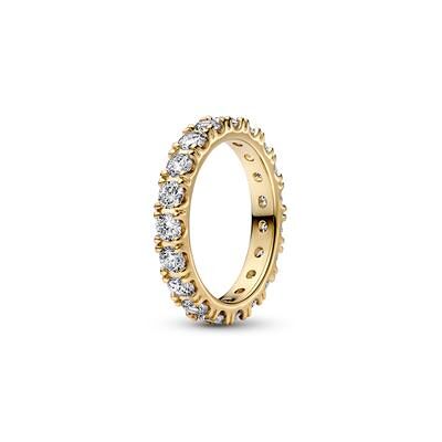 Pandora Eternity Ring für Damen, goldfarben mit Zirkonia Pandora Eternity Ring für Damen, goldfarben mit Zirkonia