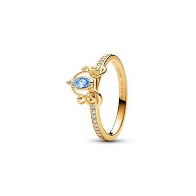 PANDORA Vergoldeter Disney Cinderella Ring mit blauem Zirkonia PANDORA Vergoldeter Disney Cinderella Ring mit blauem Zirkonia