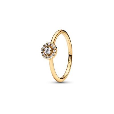 PANDORA Halo-Ring für Damen mit Zirkonia, Timeless, IP Gold PANDORA Halo-Ring für Damen mit Zirkonia, Timeless, IP Gold