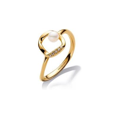 Pandora Essence Damenring mit Perle und Zirkonia, IP Gold Pandora Essence Damenring mit Perle und Zirkonia, IP Gold