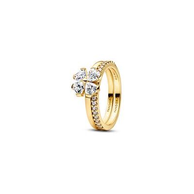 Pandora Kleeblatt Ringe für Damen, IP Gold, Timeless Pandora Kleeblatt Ringe für Damen, IP Gold, Timeless