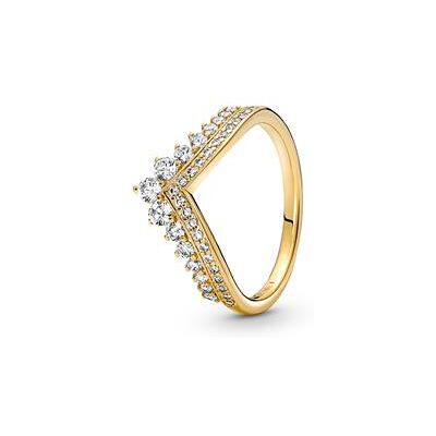 PANDORA Damenring Prinzessin Wishbone mit Zirkonia, gold PANDORA Damenring Prinzessin Wishbone mit Zirkonia, gold