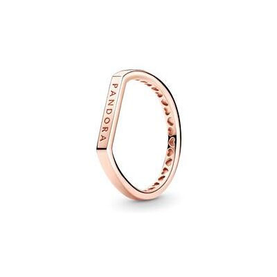 PANDORA Logo Stacking Ring für Damen, rosé PANDORA Logo Stacking Ring für Damen, rosé