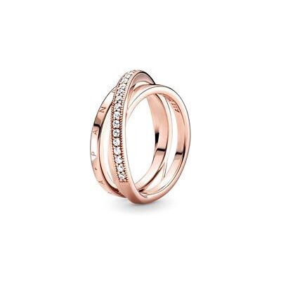 PANDORA Dreifach gekreuzter Damenring, rosé PANDORA Dreifach gekreuzter Damenring, rosé