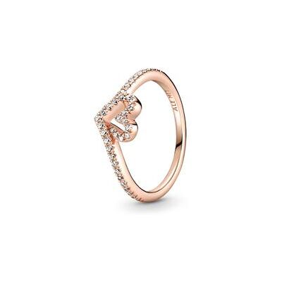 PANDORA Damenring Herz mit Zirkonia, rosé PANDORA Damenring Herz mit Zirkonia, rosé