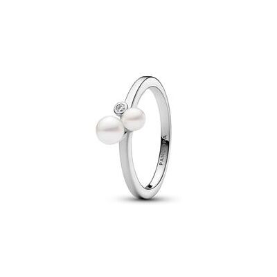 Pandora Damenring aus Sterlingsilber mit Perlen und Zirkonia Pandora Damenring aus Sterlingsilber mit Perlen und Zirkonia