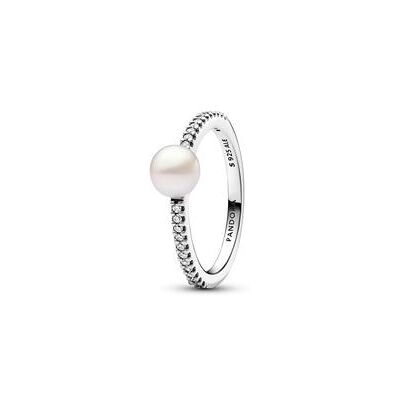 Pandora Ring aus Sterlingsilber mit Perle, Zirkonia, Timeless Pandora Ring aus Sterlingsilber mit Perle, Zirkonia, Timeless