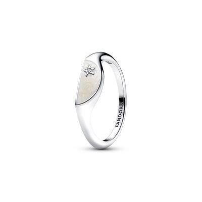 Pandora Siegelring für Damen aus Sterlingsilber, Zirkonia, ME Pandora Siegelring für Damen aus Sterlingsilber, Zirkonia, ME