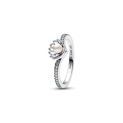 Pandora Disney Arielle Damenring aus 925er Silber, Zirkonia Pandora Disney Arielle Damenring aus 925er Silber, Zirkonia