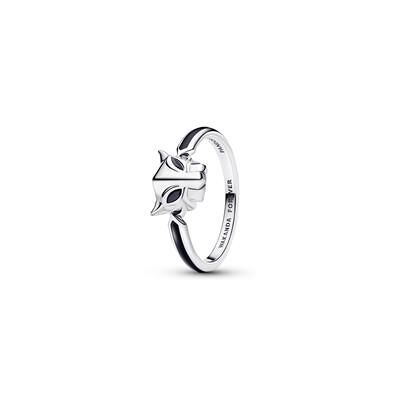 Pandora Marvel Black Panther Ring, 925er Silber, Emaille Pandora Marvel Black Panther Ring, 925er Silber, Emaille