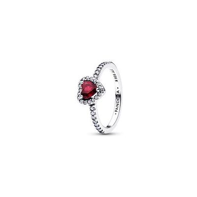 Pandora Roter Damen Herzring aus Sterlingsilber, Timeless Pandora Roter Damen Herzring aus Sterlingsilber, Timeless