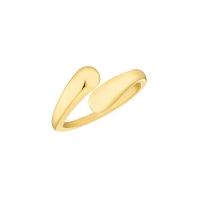 s.Oliver Offener Damenring aus Edelstahl, IP Gold s.Oliver Offener Damenring aus Edelstahl, IP Gold