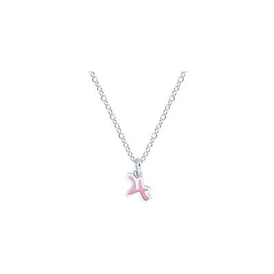 Prinzessin Lillifee Kinderkette mit Zahl 4 aus Sterlingsilber, Emaille Prinzessin Lillifee Kinderkette mit Zahl 4 aus Sterlingsilber, Emaille