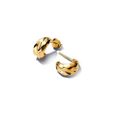 Pandora Steckcreolen für Damen Wellendesign, vergoldet, Essence Pandora Steckcreolen für Damen Wellendesign, vergoldet, Essence