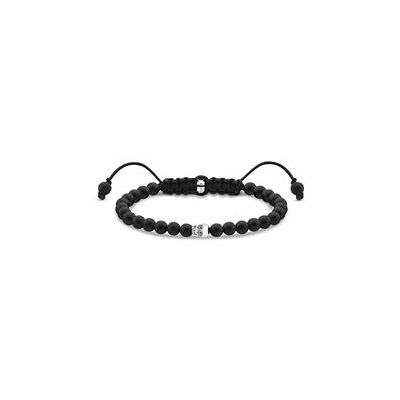 Thomas Sabo Schwarzes Armband aus Obsidian-Kugeln Thomas Sabo Schwarzes Armband aus Obsidian-Kugeln