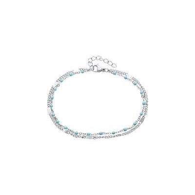 Unique Zweireihiges Damenarmband aus Edelstahl Unique Zweireihiges Damenarmband aus Edelstahl
