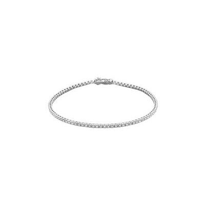 Brilladia Rivière-Armband aus 14-karätigem Weißgold, Brillanten Brilladia Rivière-Armband aus 14-karätigem Weißgold, Brillanten