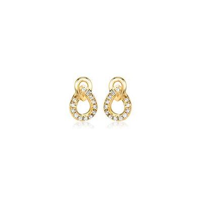 Unique Gelbgold-Ohrstecker 26 Diamanten 0,09ct. Unique Gelbgold-Ohrstecker 26 Diamanten 0,09ct.