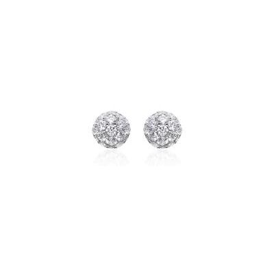 Unique 18K Weißgold Ohrstecker mit Diamanten, ca. 0,90 ct. Unique 18K Weißgold Ohrstecker mit Diamanten, ca. 0,90 ct.