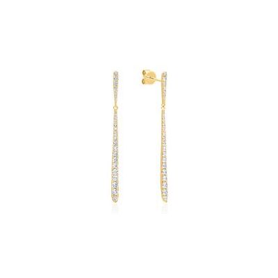 Unique Hängende Ohrstecker aus 750er Gold mit Diamanten Unique Hängende Ohrstecker aus 750er Gold mit Diamanten