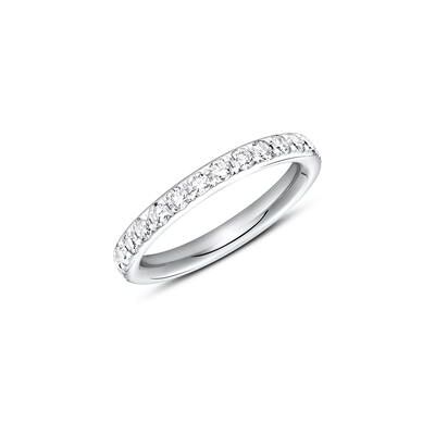 Brilladia 750er Weißgold Memoire Ring 28 Diamanten Brilladia 750er Weißgold Memoire Ring 28 Diamanten