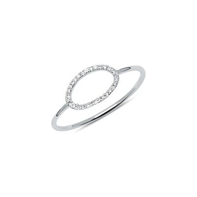 Unique Ring aus 14K Weißgold mit Diamanten Unique Ring aus 14K Weißgold mit Diamanten