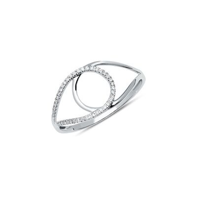Unique Diamantring aus 14-karätigem Weißgold Unique Diamantring aus 14-karätigem Weißgold