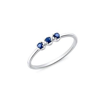 Unique Saphirring für Damen aus 585er Weißgold Unique Saphirring für Damen aus 585er Weißgold
