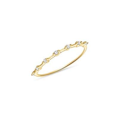Unique Ring für Damen aus 585er Gold mit Weißtopasen Unique Ring für Damen aus 585er Gold mit Weißtopasen