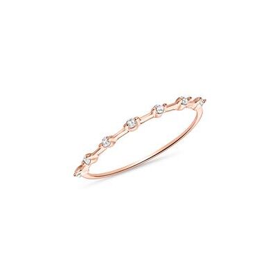 Unique Damenring aus 14K Roségold mit Weißtopasen Unique Damenring aus 14K Roségold mit Weißtopasen
