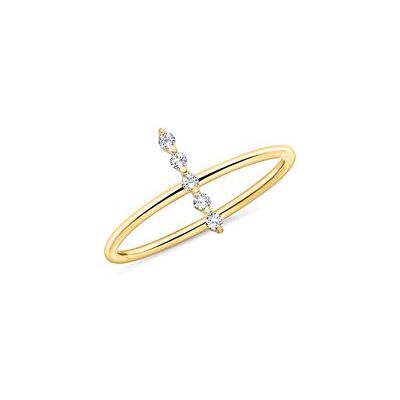 Unique 14-karätiger Goldring für Damen mit Weißtopasen Unique 14-karätiger Goldring für Damen mit Weißtopasen