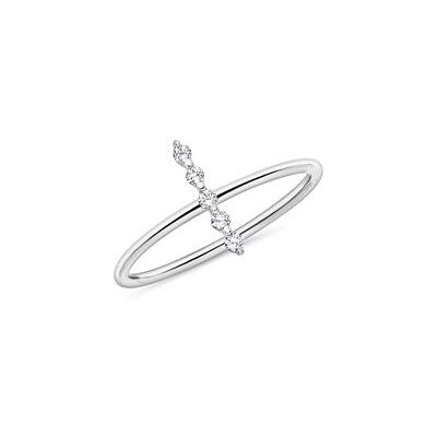 Unique Damenring aus 585er Weißgold mit Weißtopasen Unique Damenring aus 585er Weißgold mit Weißtopasen