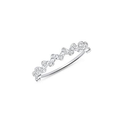 Unique Damenring aus 14K Weißgold mit Weißtopasen Unique Damenring aus 14K Weißgold mit Weißtopasen